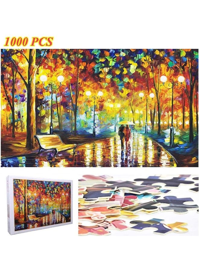 1000-Piece Walking In Rain Paper Jigsaw Puzzle Set - Image 2